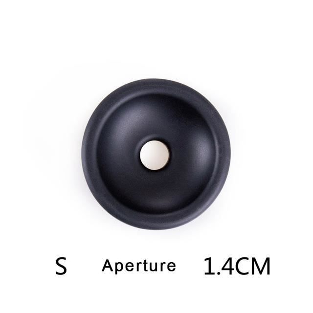 Manchon de pénis extender gland protecteur capuchon pour pénis agrandissement pompe Silicone remplacement pour - Type 1pcs black S