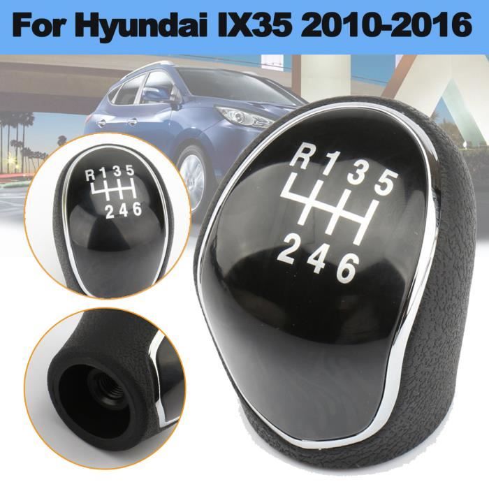 Pommeau de Levier de Vitesse Bouton Tete Manette de Changement de Voiture à 6 Vitesses Pour Hyundai IX35 2010-2016