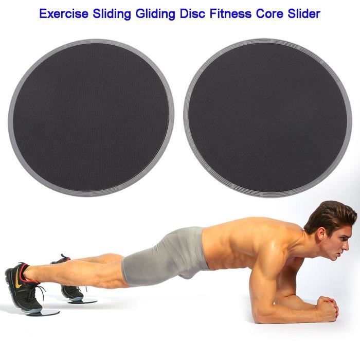 2PCS Exercice Glissement Disque Glisse Sport Entraînement Complet du Corps
