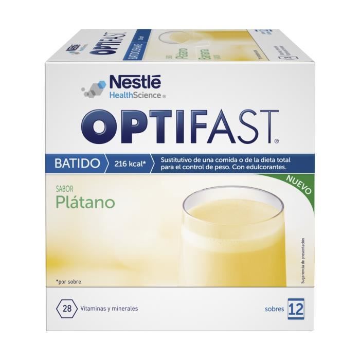 OPTIFAST - Smoothie Optifast - Banane 12 sachets de 55g