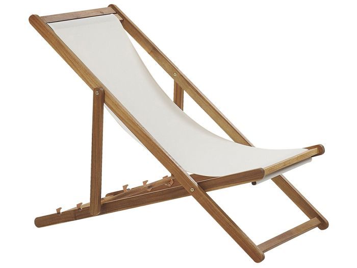 Beliani - Chilienne en bois clair et tissu beige ANZIO