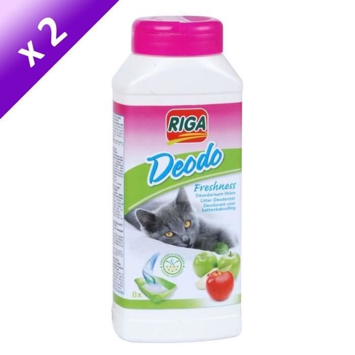 Lot de 2 - RIGA Déodolitière pomme - Pour chat