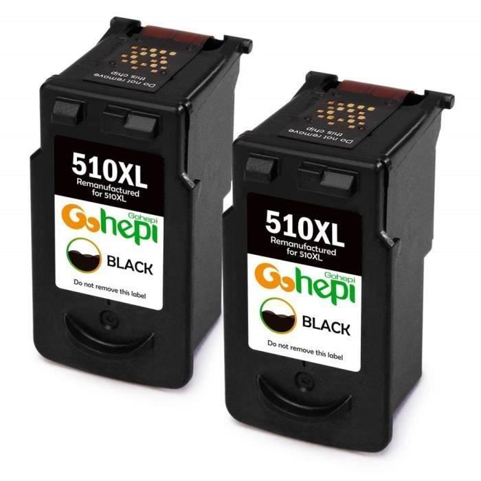 Cartouches d encre Canon Pixma MP230 - compatible avec canon pg 510 XL 2 Noir
