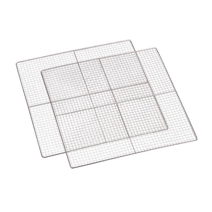 Klarstein Master Jerky Déshydrateur alimentaire - 2 plateaux de rechange pour déshydrateur - 40x40cm - inox