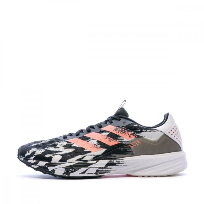 Chaussures de running noir/blanc homme Adidas SL20