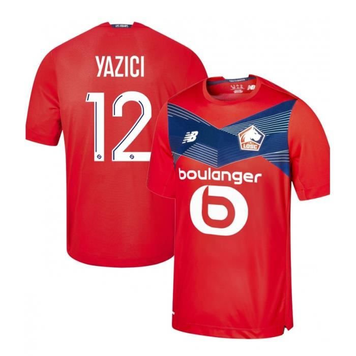 Nouveau Maillot de Foot Lille LOSC DOMICILE YAZICI 2020 2021 Pas Cher pour Homme