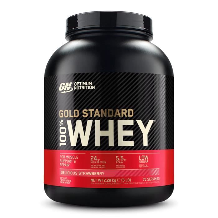 Gold Standard 100% Whey - Delicious Strawberry 2270g