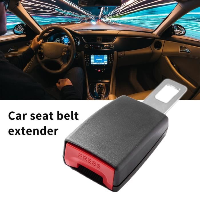 1x Extension de ceinture de sécurité de voiture 12Cm Extender - noir