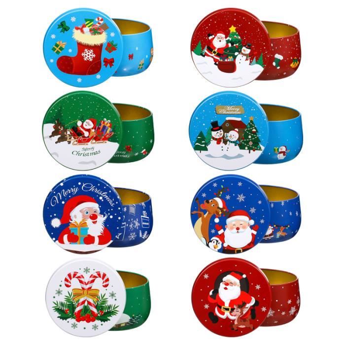 8pcs Portable Adorable Candy Jars Bougies Bougeons pour cadeau de stockage bonbons cremeux confiserie chocolat