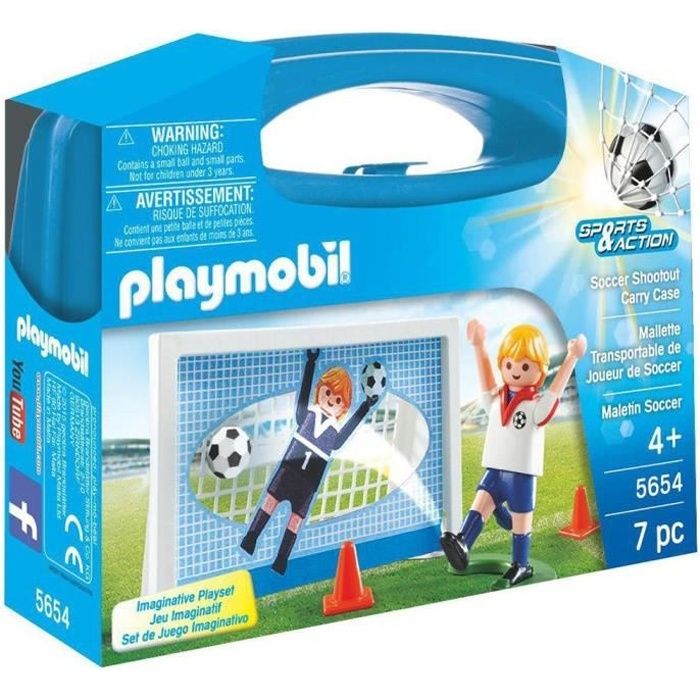 PLAYMOBIL 5654 - Sports & Action - Valisette Foot