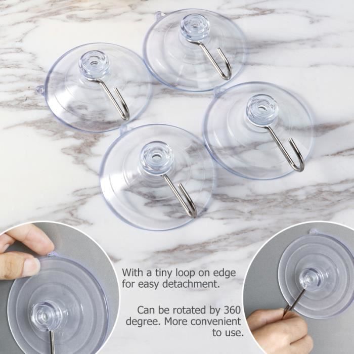 4 pièces crochets à ventouse Super Absorption ventouses cintres tasses porte-guirlande pour porte APPAREIL ABDO - PLANCHE ABDO