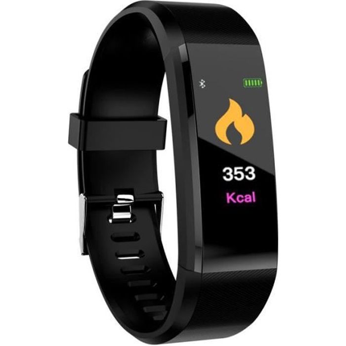 SHOP-STORY - Bracelet Montre connectée Tracker d’activités - Noir