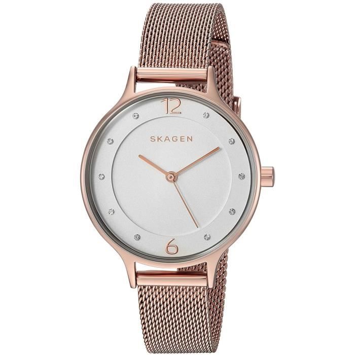 SKAGEN FEMME 30MM BRACELET & BOITIER ACIER INOXYDABLE QUARTZ MONTRE SKW2650