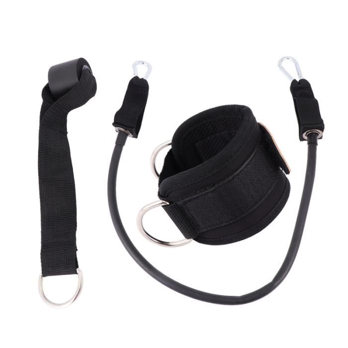 1 ensemble de sport reliant la boucle de jambe équipement de formation de fitness anneaux de pied portail cadre force de hanche