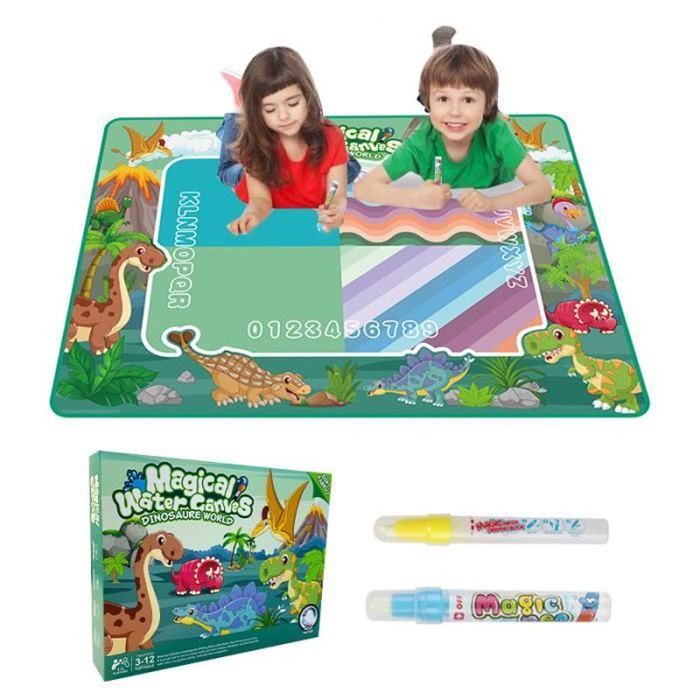 UsTZtai Tapis de Dessin à l'Eau pour Enfants Réutilisable, Grande Toile Peinture Sans Dégâts pour Jeu Éducatif Gribouillage, Planche de Gribouillage à l'Eau