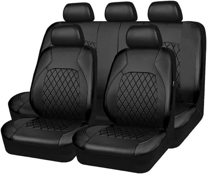 Housses De Siège Voiture Universelles JOSKAA - Compatibles Nissan Qashqai J10 J11 - Cuir Nappa Épais