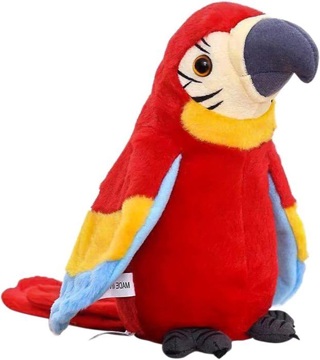 JOUET PERROQUET ÉLECTRIQUE réaliste en peluche douce pour chambre de