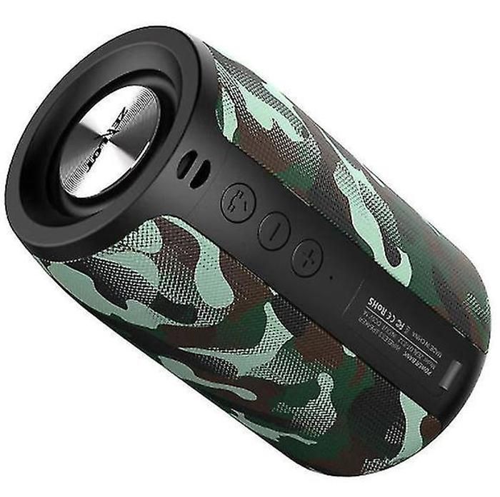 Bluetooth speaker, built-in AUX / USB / SD hands-free port(Camouflage ...
