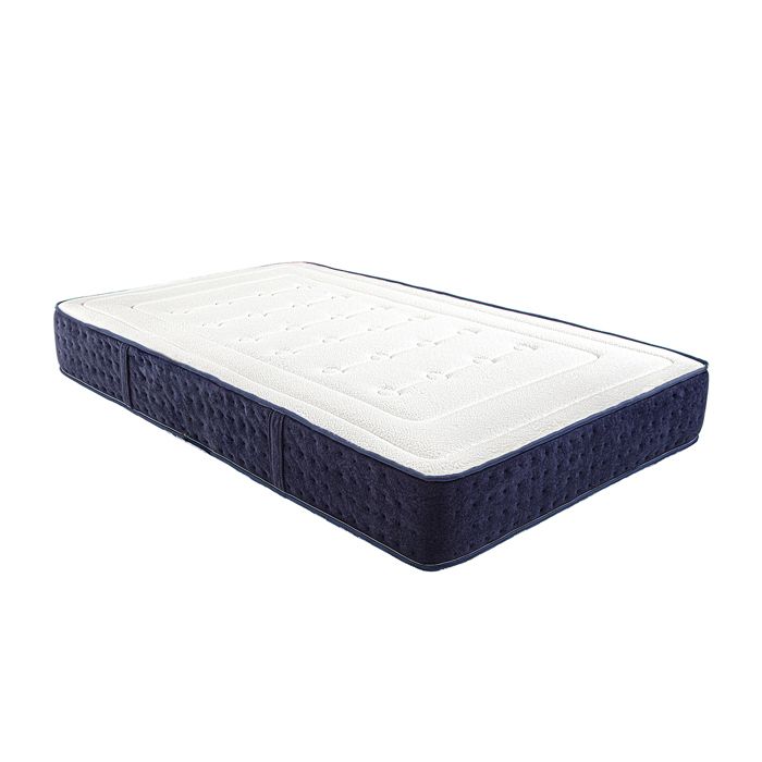 Matelas réversible CAMPA 140x190 cm en mousse mémoire de forme indépendance du couchage mi-ferme face été/hiver épaisseur 24