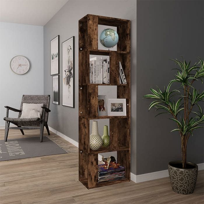 Vintage Cabinet d'intérieur/Bibliothèque - Marron - Meuble d'angle Chêne Sonoma 27,5x27x102cm - bois d'ingénierie _002975251 - Maison Vintage Cabinet d'intérieur/Bibliothèque - Marron - Meuble d'angle Chêne Sonoma 27,5x27x102cm - bois d'ingénierie _002975251 - Maison