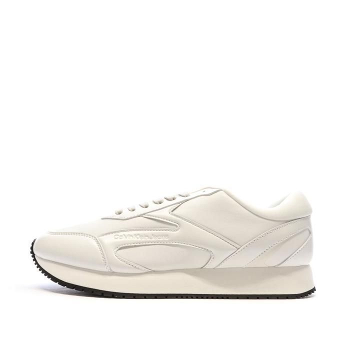 Calvin Klein Baskets Blanches Homme Calvin Klein Jeans Retro Runner