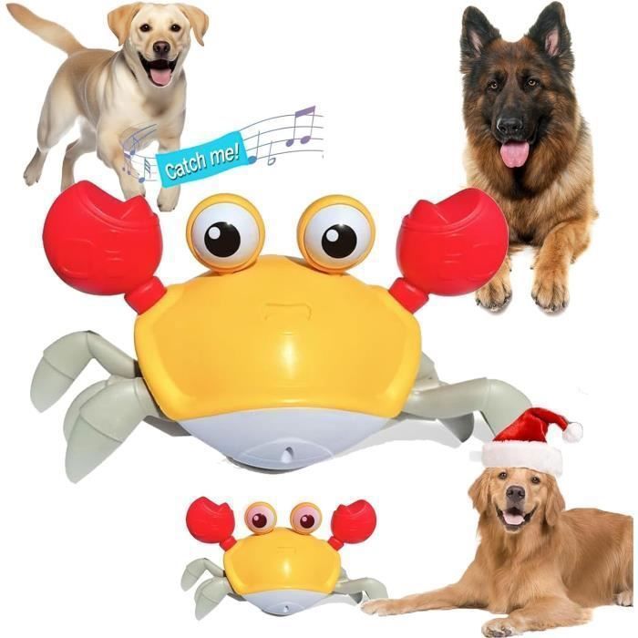 Comparer les prix de Jouet Crabe Interactif pour Chien  Jouet Occupation Chien-Mouvement LatéRal Captivant Et Sons Amusants  Jouet Chien Interactif