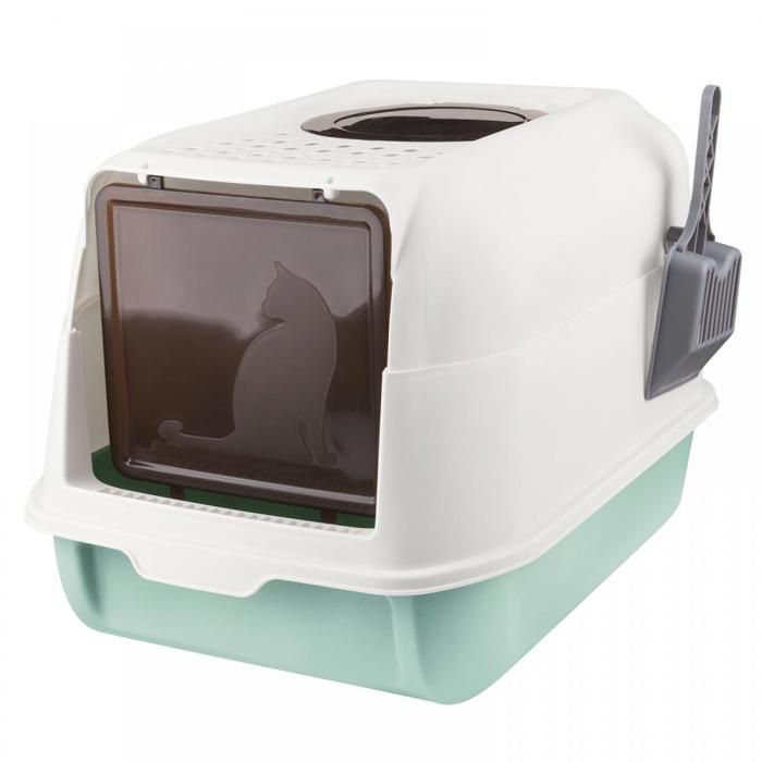 Meilleurs prix pour JEOBEST Bac à Litière Bac Litiere pour Chat pour Anti Odeur Litiere Chat Fermé avec Pelle Nettoyage Facile 36x51x34cm