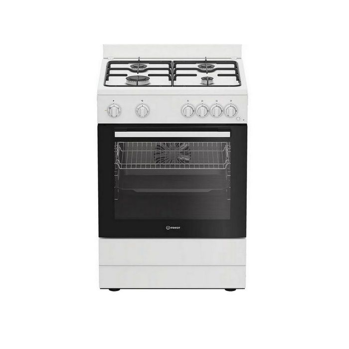 Indesit Cuisinière gaz 4 feux I6G5KCW - vue 3