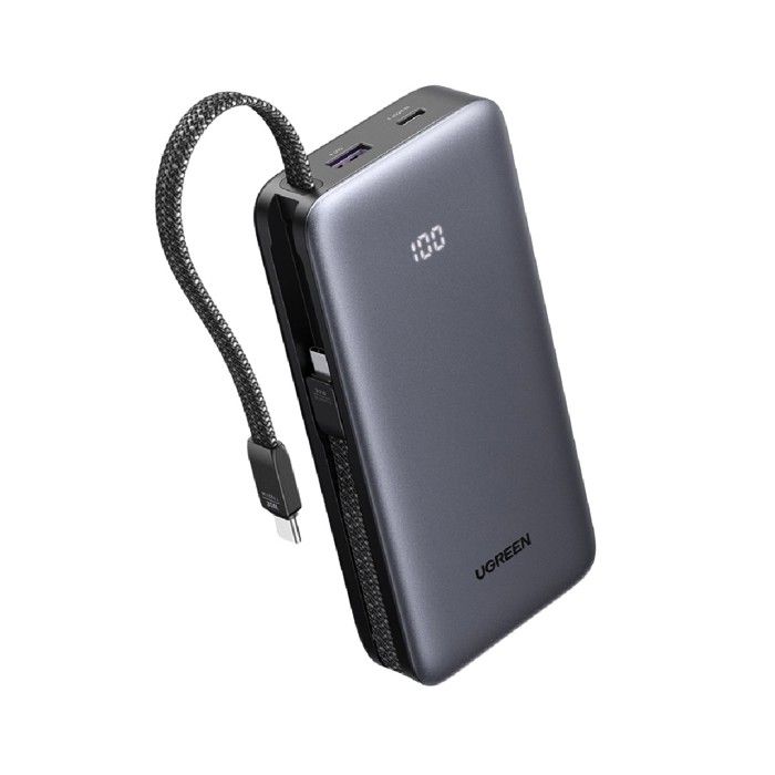 Batterie Externe Ugreen PB528 20000mAh 30W avec Câble USB-C Grise