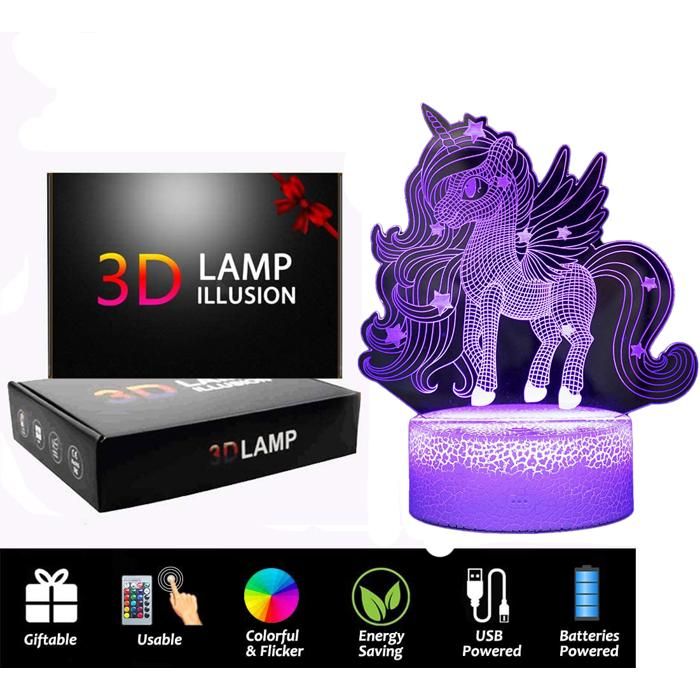Lampe de table du football AProsp pour enfants Lampe de chevet LED télécommande Touchez pour changer de couleur decoration chambre
