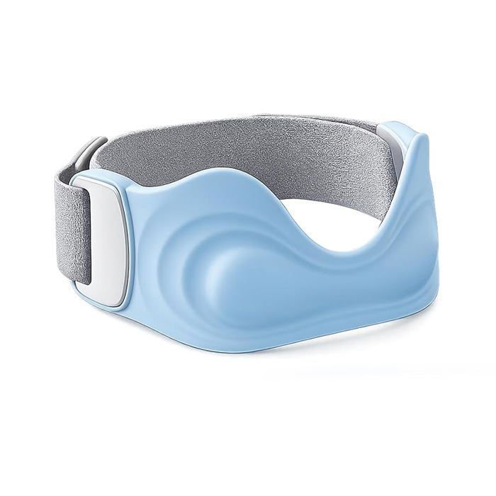 Sangle Rotulienne Réglable Compression 360° Support Genou Sport avec Coussin Silicone pour Running Bleu Clair( 17.5*5cm)