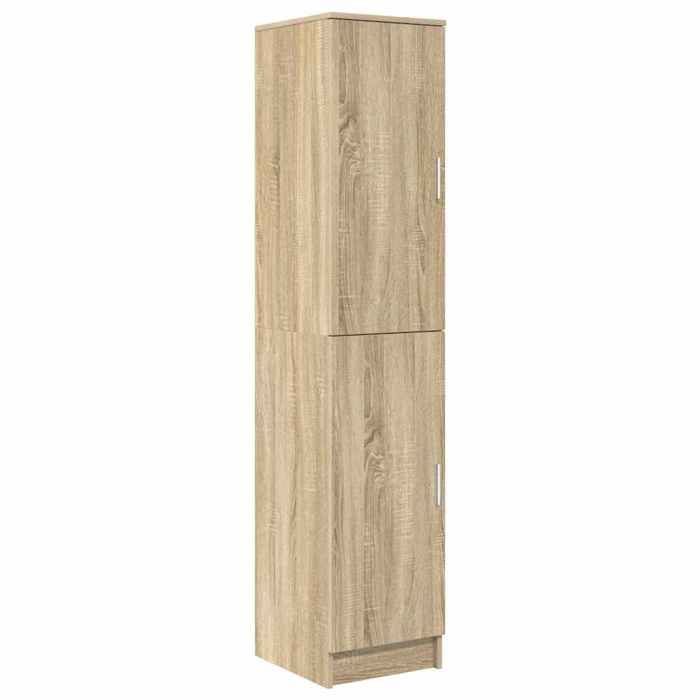 Haut Armoire moderne Cabinet rectangulaire avec rangement Chêne Sonoma 35x39x168 cm B9721