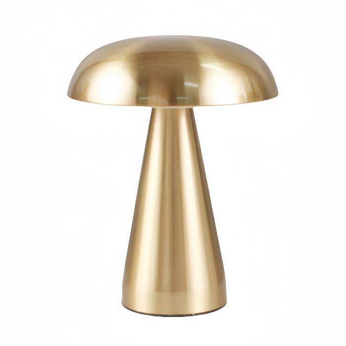 Lampe Champignon Doré Rechargeable Veilleuse Bureau Tactile Gradation Lumiryn