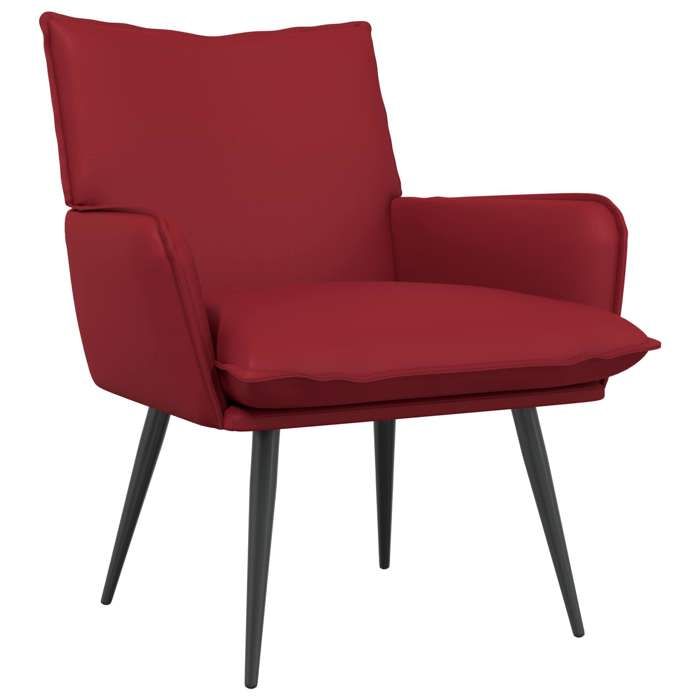 vidaXL Fauteuil Bordeaux Simili cuir 42047739