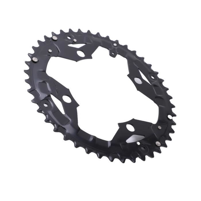 Pédalier conique carré 104BCD, comprend des options de plateau à dents larges pour une meilleure stabilité de la chaîne en VTT (manivelle 38T