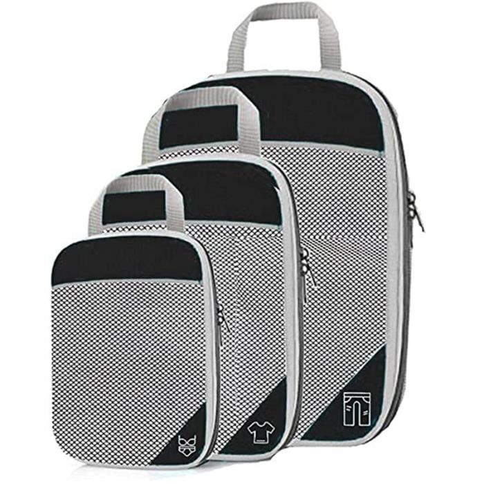 Organisateur Ensemble de 3 Sacs Organisateurs (Noir)