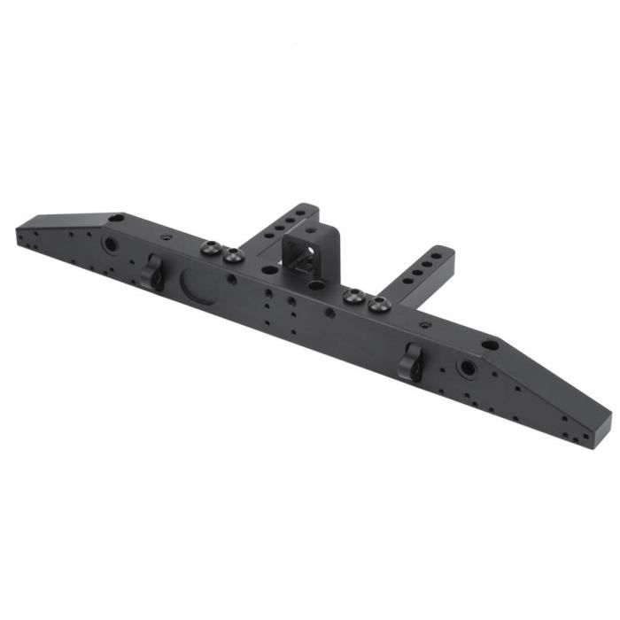 Barres Support Pare-Chocs Avant - 2 Pièces Noir - Renforcement Et Stylisme - Aluminium 7,9 Pouces