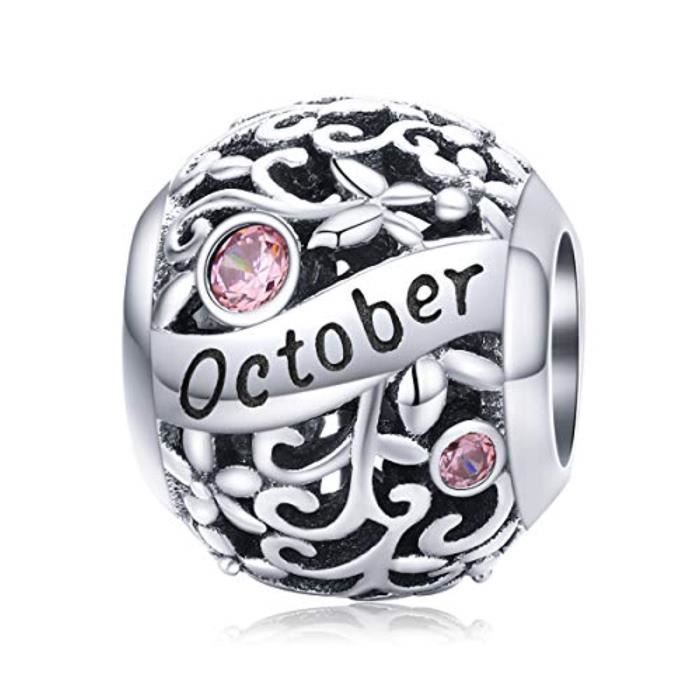 Charm S EBQZG bracelets de pierre de naissance oct Charm S EBQZG bracelets de pierre de naissance oct