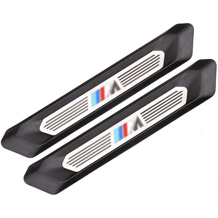 YIWANG Lot de 2 protections de seuil de porte arrière pour X4 G02 X3 G01 2018 2019 avec logo coloré M3.