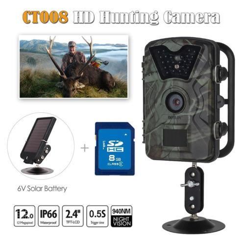 8GB 12MP 1080P Caméra de chasse Camouflage Trail Scouting Vision de