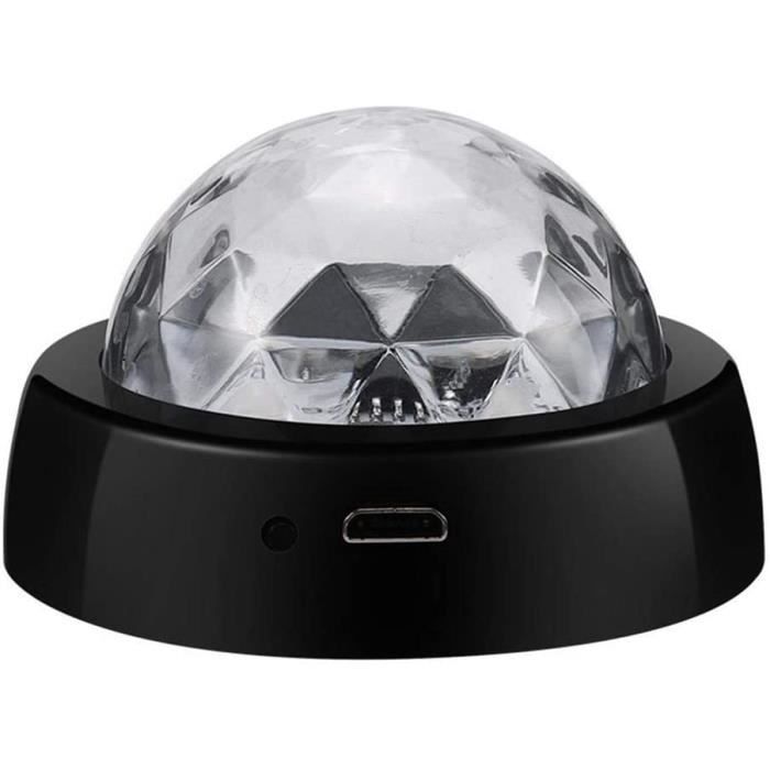Boule Disco LED RGB 12W - Lumière Scène Activée Par Le Son + Télécommande - Effet Stroboscopique Pour Fête, Anniversaire, Bar, Noël