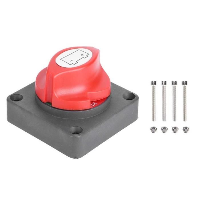 Interrupteur De Coupure Batterie 12V 20701 - Commutateur Marche/Arrêt 20A, Contacts Cuivre, Pour Voiture, Camping-car, Bateau