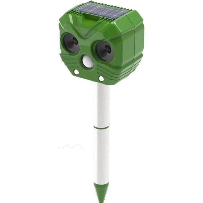 Minuterie solaire répulsif d'oiseaux avec alarme sonore et lumineuse 129dB IP55 étanche alarme répulsif d'oiseaux Protection extérieure du verger