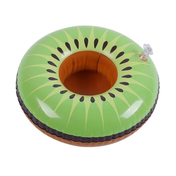 Bouée Piscine Gonflable Avec Porte-Gobelet - Diamètre 29,9" (76 Cm) - Support 150 Kg - PVC Résistant - Pour Enfants Et Adultes