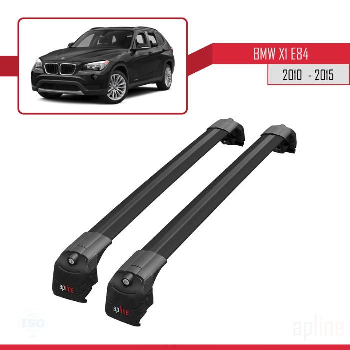 Compatible avec BMW X1 (E84) 2010-2015 Barres de Toit ACE-2 Railing Porte-Bagages de voiture -NOIR