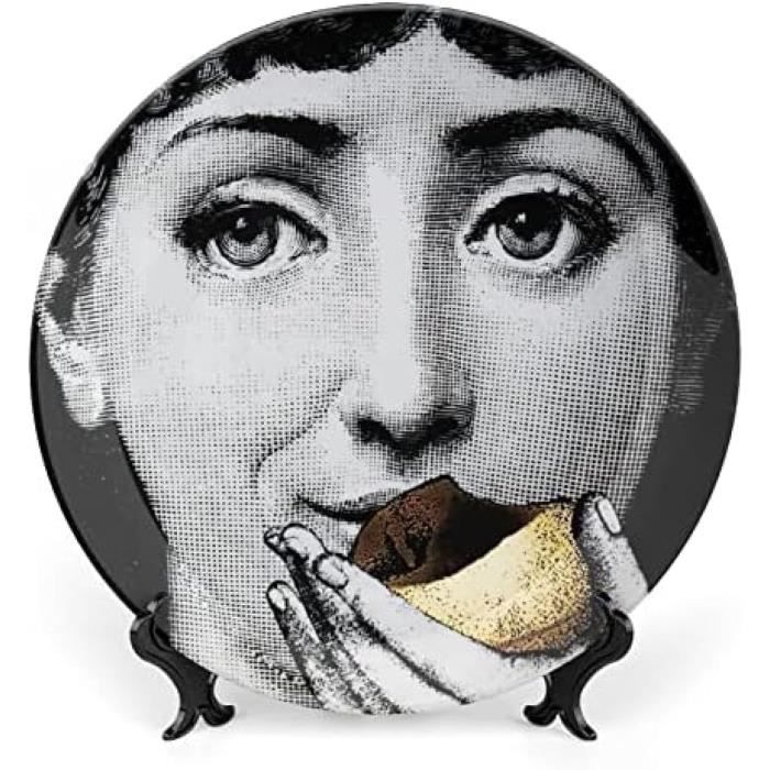Assiette Commémorative D'Art De Style Italien,En Porcelaine Faite À La