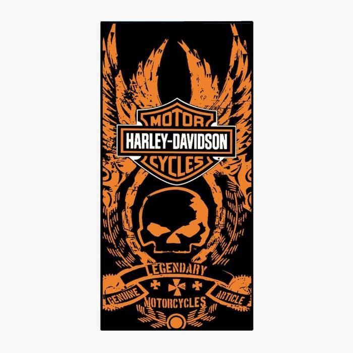 Hdadwy Har.Ley Davidson Logo Serviette de Bain Super Douce pour Natation, Spa, Douche, Camping, Yoga et Plage - Taille Personnalisée 31x51 Pouces