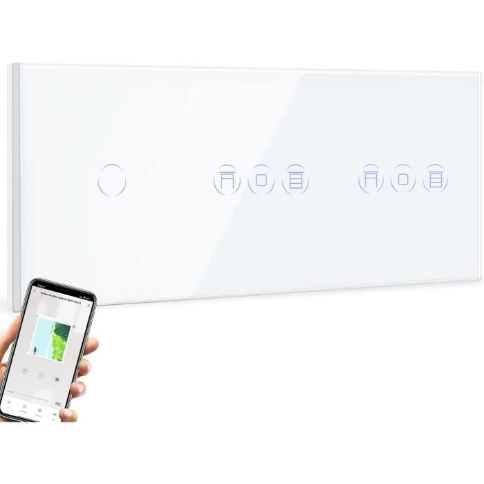 Interrupteur Mural Connecté WiFi Tactile - 1 Gang 1 Voie - Blanc - Neuf