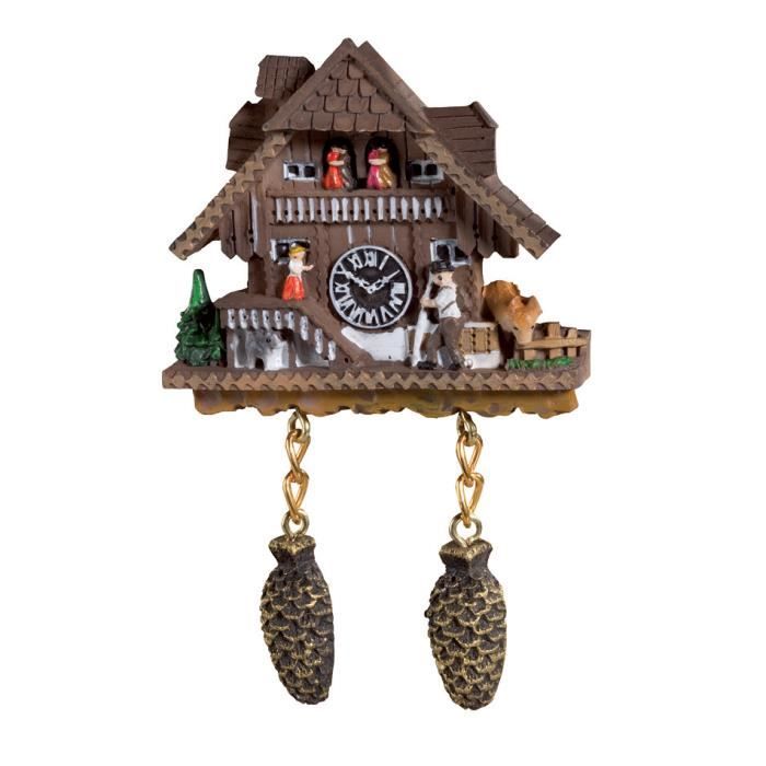 Magnet Chalet Coucou en resine 7,5//6,3//1,5 cm b