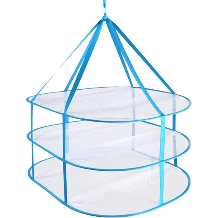 Étagère Séchage Herbes PENO 4 Couches Filet Pliable Zipper - Séchoir Plantes Maison